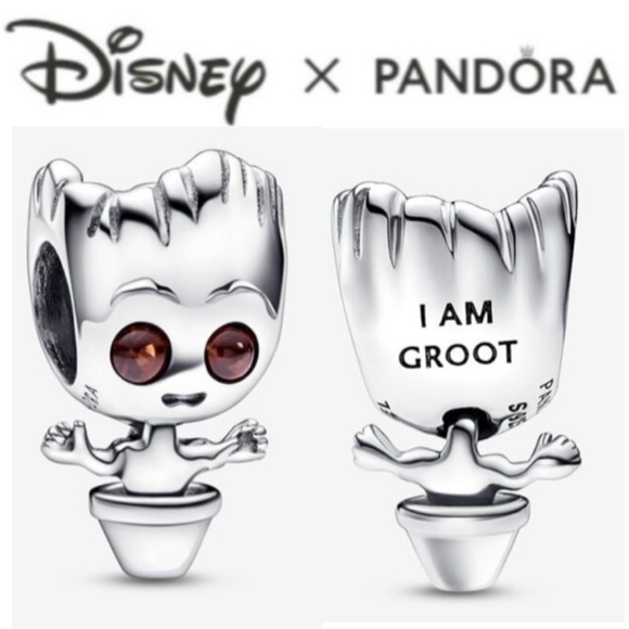 NWOT Pandora x Marvel Guardians Dancing Baby Groot Charm - 792554C01 - Picture 2 of 12